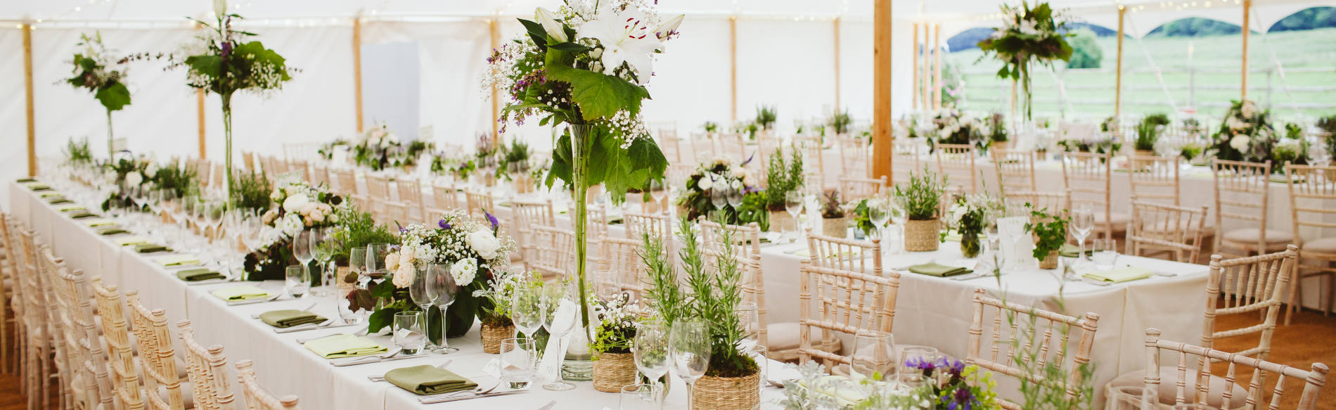 Luxury marquee hire
