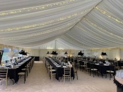 Internal clearspan marquees